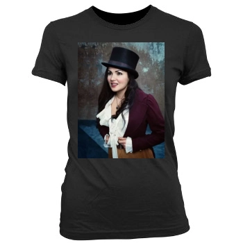 Anna Netrebko Women's Junior Cut Crewneck T-Shirt