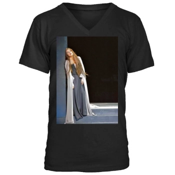 Anna Netrebko Men's V-Neck T-Shirt