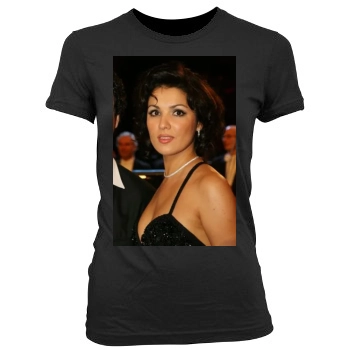 Anna Netrebko Women's Junior Cut Crewneck T-Shirt