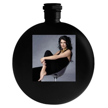 Anna Netrebko Round Flask