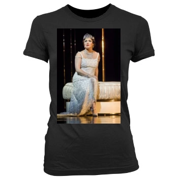 Anna Netrebko Women's Junior Cut Crewneck T-Shirt