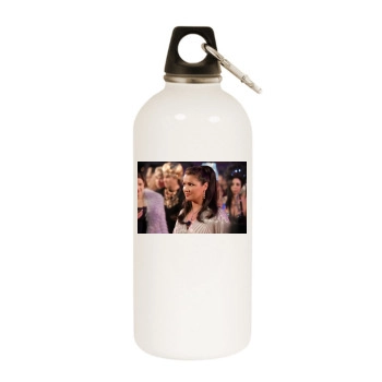 Anna Netrebko White Water Bottle With Carabiner