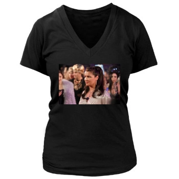 Anna Netrebko Women's Deep V-Neck TShirt