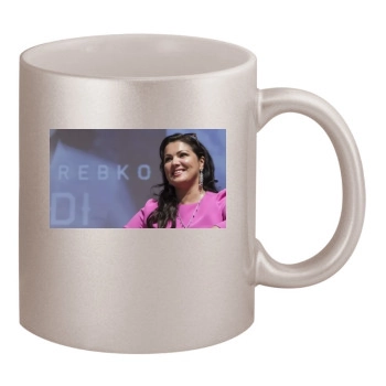 Anna Netrebko 11oz Metallic Silver Mug