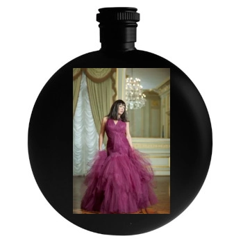 Anna Netrebko Round Flask