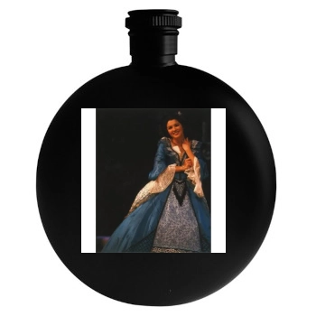 Anna Netrebko Round Flask