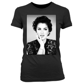 Anna Netrebko Women's Junior Cut Crewneck T-Shirt