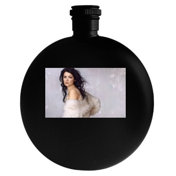 Anna Netrebko Round Flask