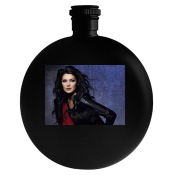 Anna Netrebko Round Flask