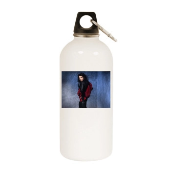 Anna Netrebko White Water Bottle With Carabiner