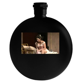 Anna Netrebko Round Flask