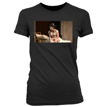 Anna Netrebko Women's Junior Cut Crewneck T-Shirt