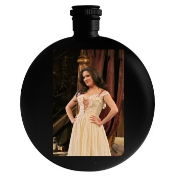 Anna Netrebko Round Flask