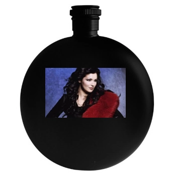 Anna Netrebko Round Flask