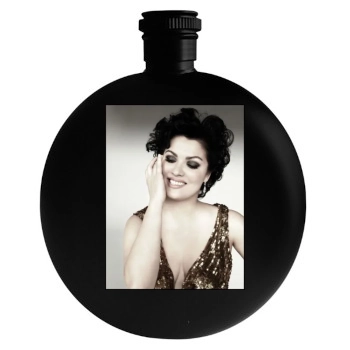 Anna Netrebko Round Flask