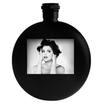 Anna Netrebko Round Flask