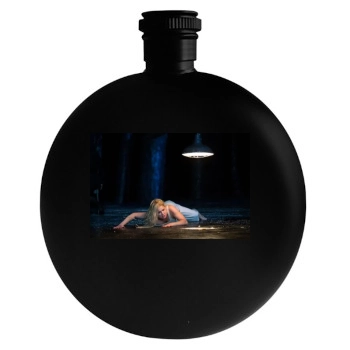 Anna Netrebko Round Flask