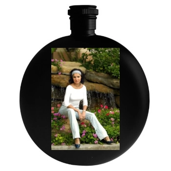 Anna Netrebko Round Flask