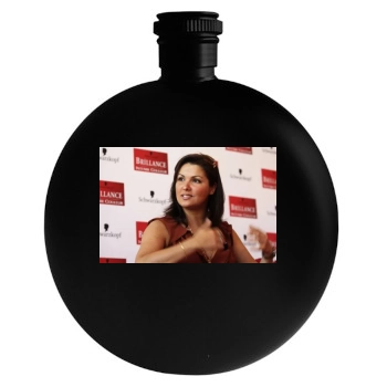 Anna Netrebko Round Flask