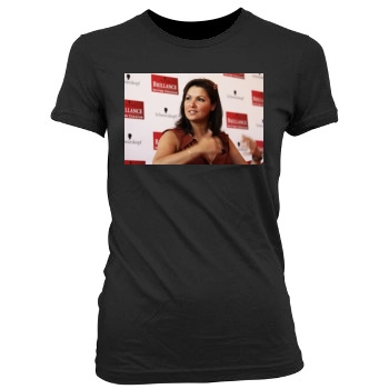 Anna Netrebko Women's Junior Cut Crewneck T-Shirt