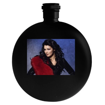 Anna Netrebko Round Flask