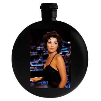 Anna Netrebko Round Flask