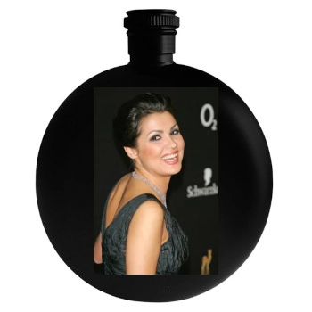 Anna Netrebko Round Flask