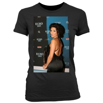 Anna Netrebko Women's Junior Cut Crewneck T-Shirt