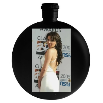 Anna Netrebko Round Flask