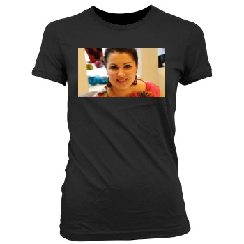 Anna Netrebko Women's Junior Cut Crewneck T-Shirt