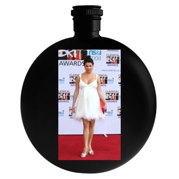 Anna Netrebko Round Flask