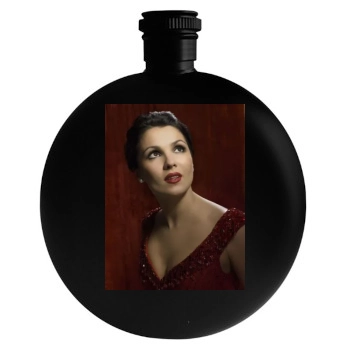 Anna Netrebko Round Flask