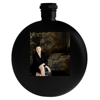 Anna Netrebko Round Flask