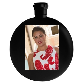 Anna Netrebko Round Flask