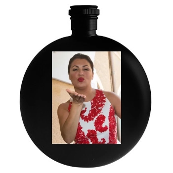 Anna Netrebko Round Flask