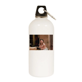 Anna Netrebko White Water Bottle With Carabiner