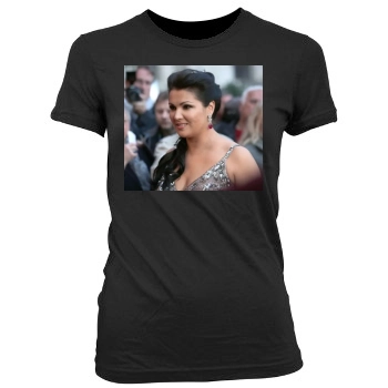 Anna Netrebko Women's Junior Cut Crewneck T-Shirt