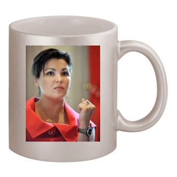 Anna Netrebko 11oz Metallic Silver Mug