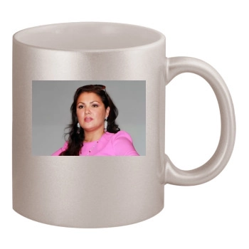 Anna Netrebko 11oz Metallic Silver Mug