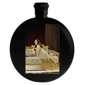 Anna Netrebko Round Flask