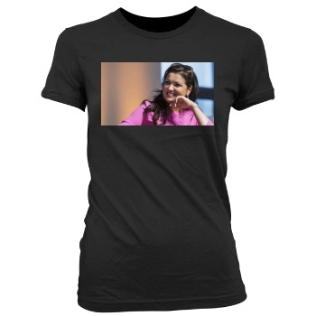 Anna Netrebko Women's Junior Cut Crewneck T-Shirt