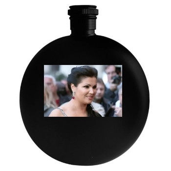 Anna Netrebko Round Flask