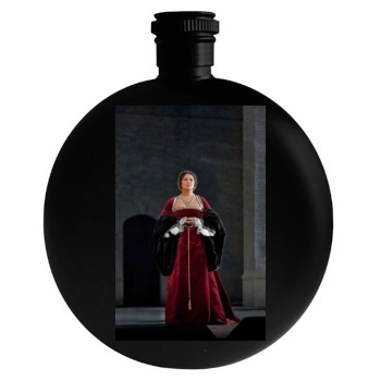 Anna Netrebko Round Flask