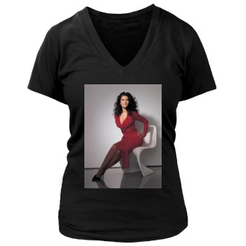 Anna Netrebko Women's Deep V-Neck TShirt