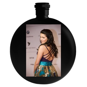 Anna Netrebko Round Flask