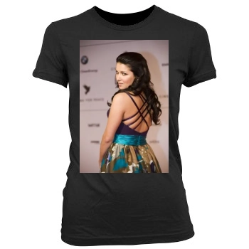 Anna Netrebko Women's Junior Cut Crewneck T-Shirt