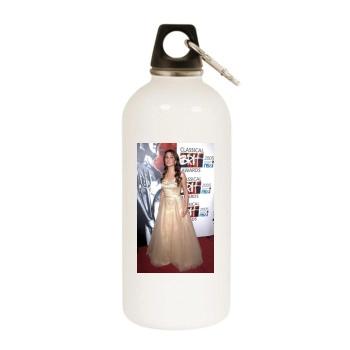 Anna Netrebko White Water Bottle With Carabiner