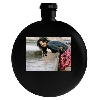 Anna Netrebko Round Flask