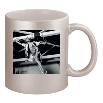 Anja Rubik 11oz Metallic Silver Mug