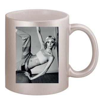 Anja Rubik 11oz Metallic Silver Mug